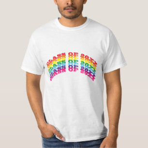 Class of 2024 rainbow typography modern graduation T-Shirt
