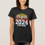Class of 2024 Retro Sunset T-Shirt