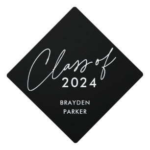 Class of 2024 Script Graduation Cap Topper