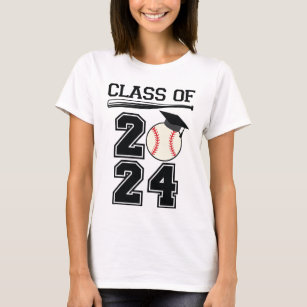 Class of 2024 Senior Baseball Player Graduate T-Shirt