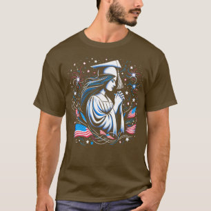 Class of 2024 Senior Graduation 4th of july Funny T-Shirt