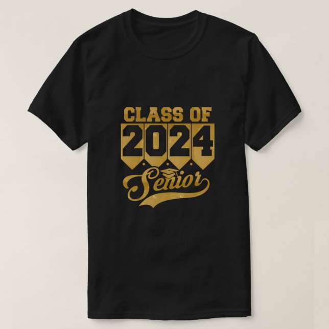 Class Of 2024 Senior High School T-Shirt (Design Front)