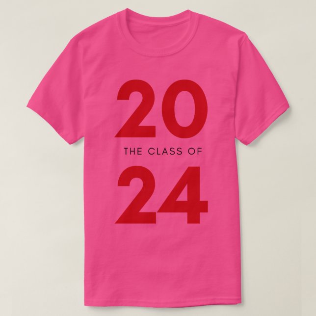 Class Of 2024 Simple Typography 2024 Design for Cl T-Shirt (Design Front)