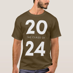Class Of 2024 Simple Typography 2024 Design for Cl T-Shirt