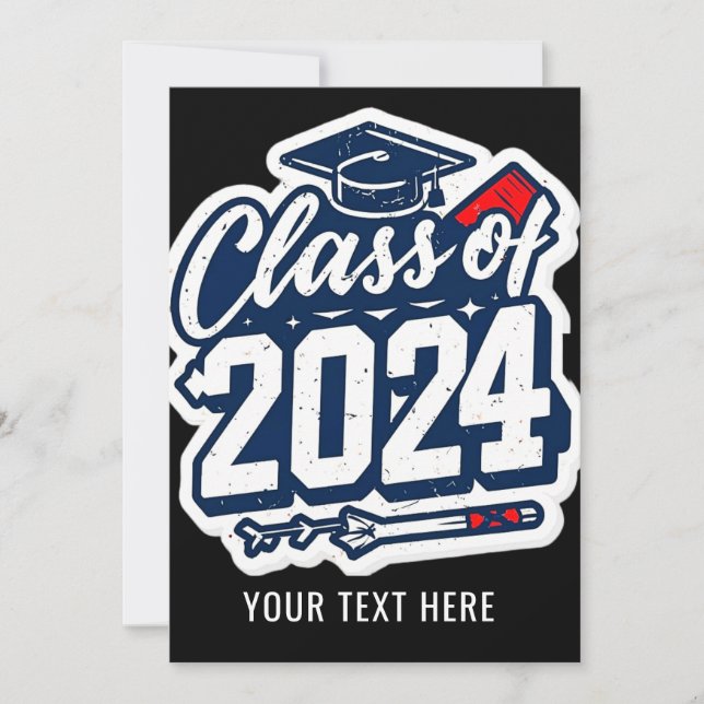 Class Of 2024 Students And Teachers Graduation  Invitation (Front)