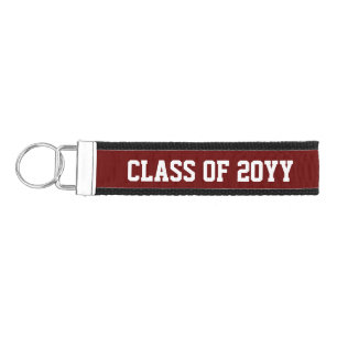 Class of 2025 2026 Personalized Name and Year Wrist Keychain
