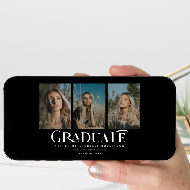 Class of 2025 | 3 Photo Graduation Announcement (Front Digital)