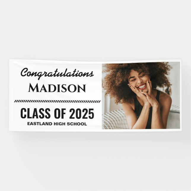 Class Of 2025 | Bold Typography Graduate Photo Banner (Horizontal)