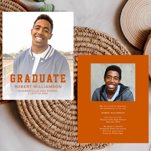 Class of 2025 Budget 2-Photo Orange Graduation (Creator Uploaded)