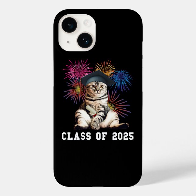 Class of 2025 Cat Lover Case-Mate iPhone Case (Back)