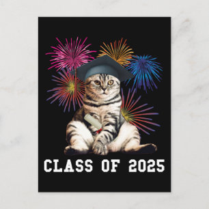 Class of 2025 Cat Lover Postcard