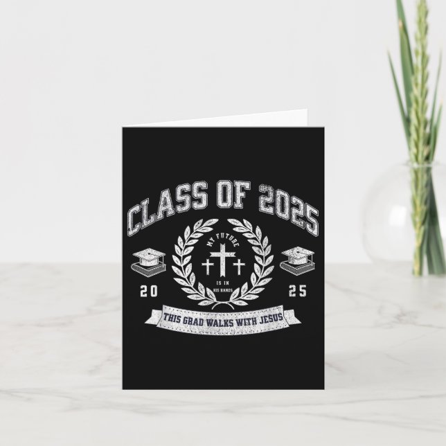 Class Of 2025 Christian Graduation Religious Gradu Card (Front)
