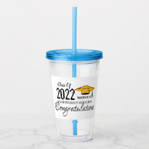 class of 2025, class of 2026 graduation acrylic tumbler
