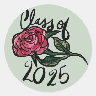 Class of 2025 classic round sticker