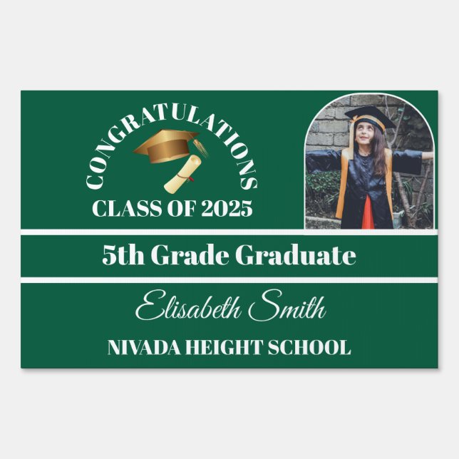 Class of 2025 College Bound Yard Sign - Personaliz (Front)