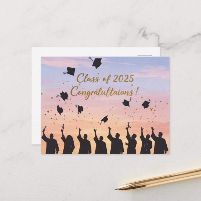 Class of 2025 – Congratulations!" Postcard (Front/Back In Situ)