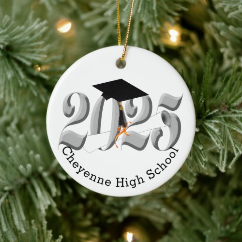 Class of 2025 Custom Photo Graduation Ceramic Ornament