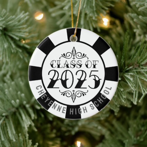 Class of 2025 Custom Photo Graduation Ceramic Ornament