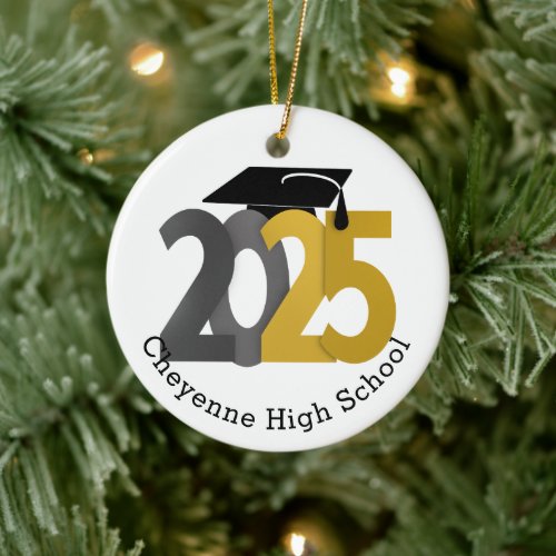 Class of 2025 Custom Photo Graduation Ceramic Ornament