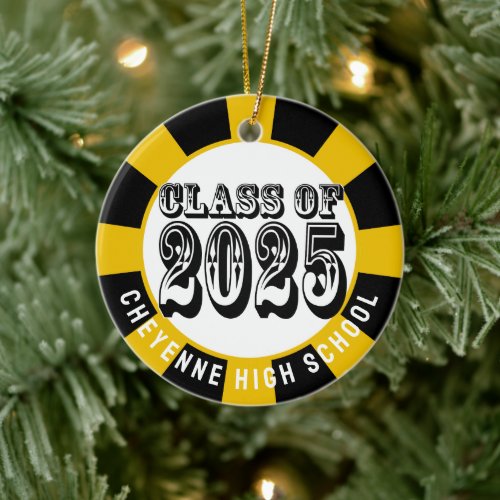 Class of 2025 Custom Photo Graduation Ceramic Ornament