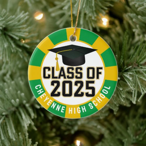 Class of 2025 Custom Photo Graduation Ceramic Ornament