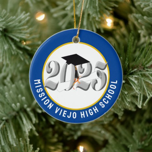 Class of 2025 Custom Photo Graduation Ceramic Ornament