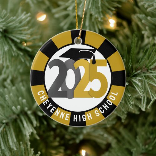 Class of 2025 Custom Photo Graduation Ceramic Ornament