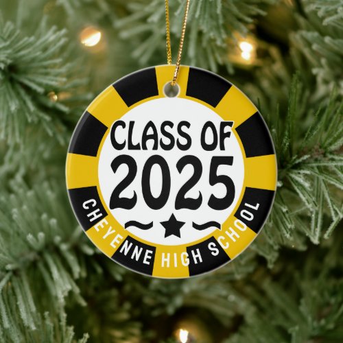 Class of 2025 Custom Photo Graduation Ceramic Ornament
