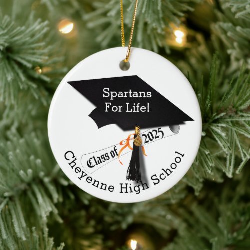 Class of 2025 Custom Photo Graduation Ceramic Ornament