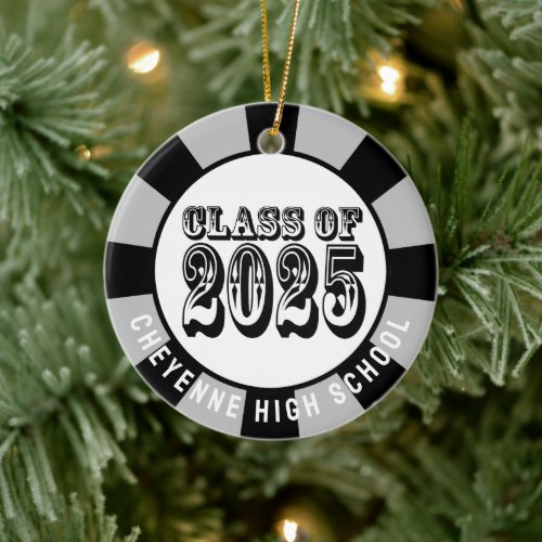 Class of 2025 Custom Photo Graduation Ceramic Ornament