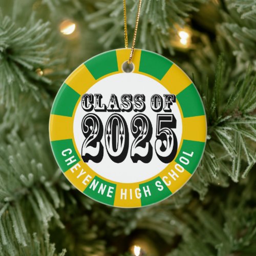 Class of 2025 Custom Photo Graduation Ceramic Ornament