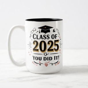 Class of 2025 Gold Graduation Mug –