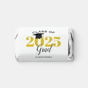 Class of 2025 Graduate Modern Gold Hershey's Miniatures