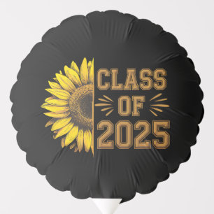 Class Of 2025 Graduate Sunflower Graduation Balloon