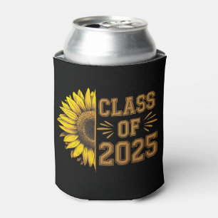 Class Of 2025 Graduate Sunflower Graduation Can Cooler