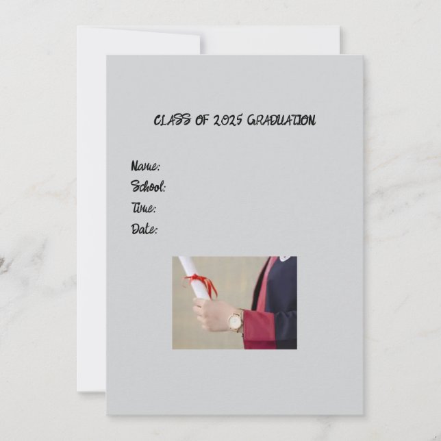Class of 2025 Graduation Announcement (Front)