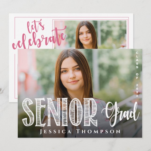 Class Of 2025 Graduation Announcement Invitation (Front/Back)