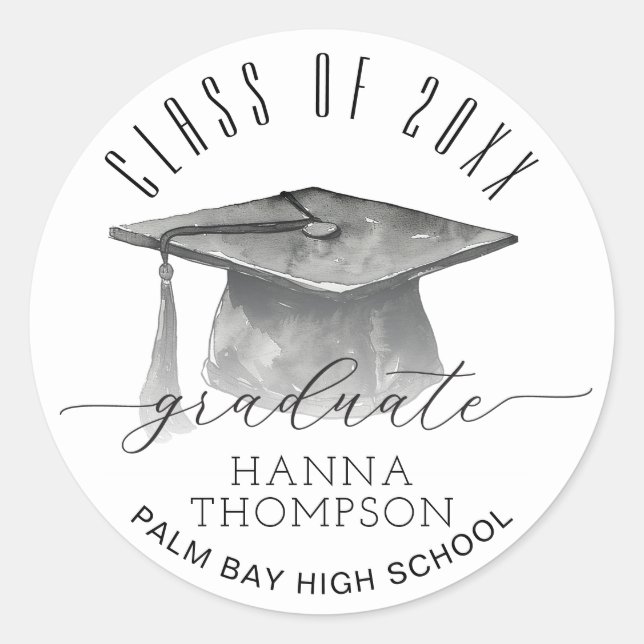 Class of 2025 Graduation Favor Sticker (Front)