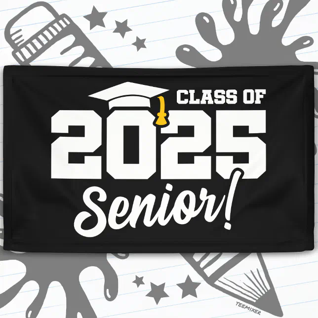 Class of 2025 Graduation Graduate Senior 2025 Banner | Zazzle