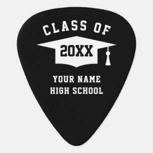 Class of 2025 graduation party music guitar pick
