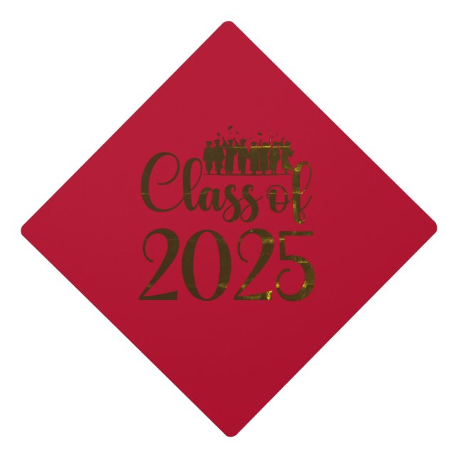 Class of 2025 Graduation Personalized Cap Topper (Front)