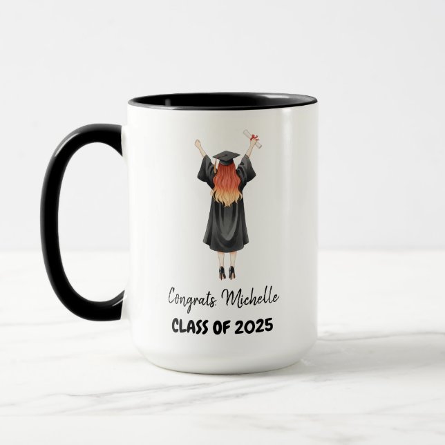 Class of 2025 Graduation Personalized Mug (Left)