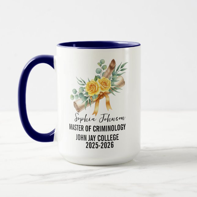 Class of 2025 Graduation Personalized Mug (Left)