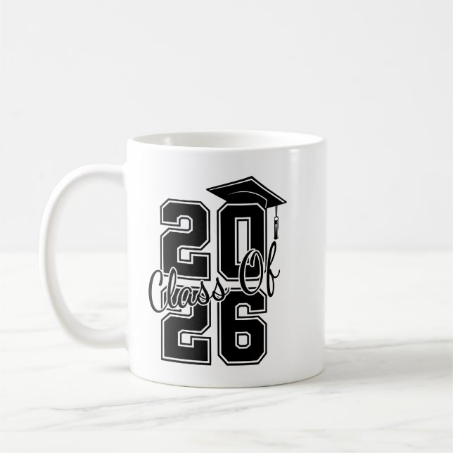 Class of 2025 Graduation Personalized Photo Coffee Mug (Left)