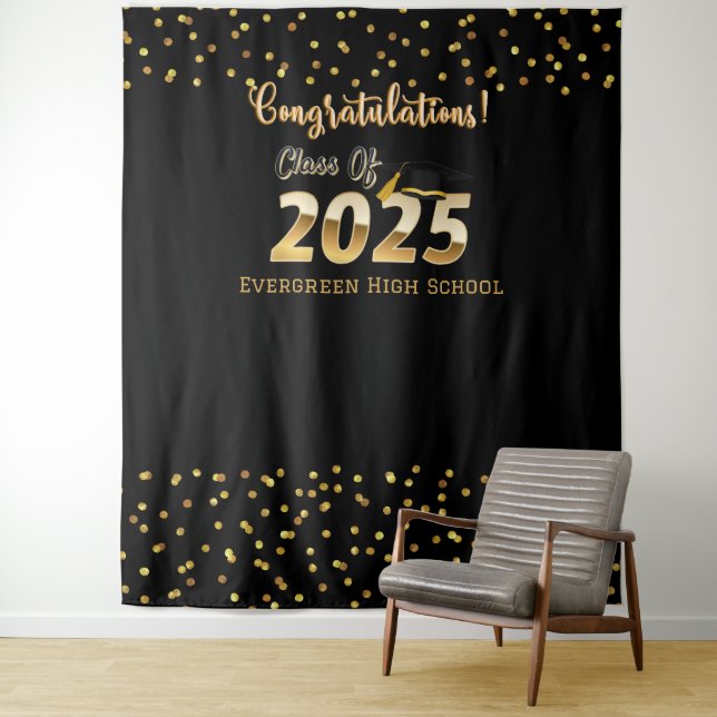 Class of 2025 Graduation Photo Booth Backdrop (In Situ)