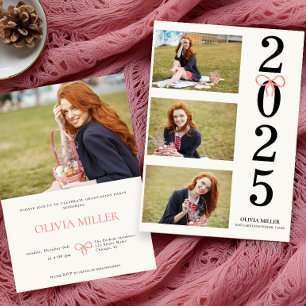 Class of 2025 Graduation Photo Senior modern party Invitation