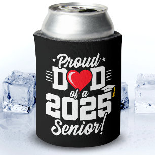 Class of 2025 Graduation Proud Dad of Senior 2025 Can Cooler
