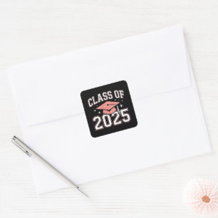 Class of 2025 Graduation- Proud Grad Class of 2025 Square Sticker