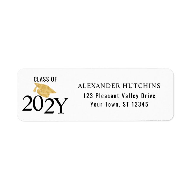 Class of 2025 Graduation Return Address  Label (Front)