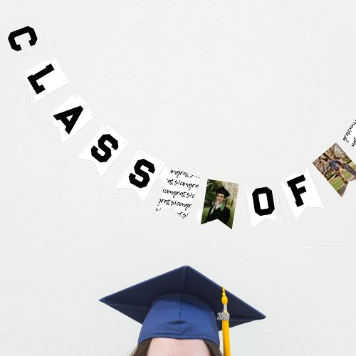 Class of 2025 High School Graduation Bunting Flags